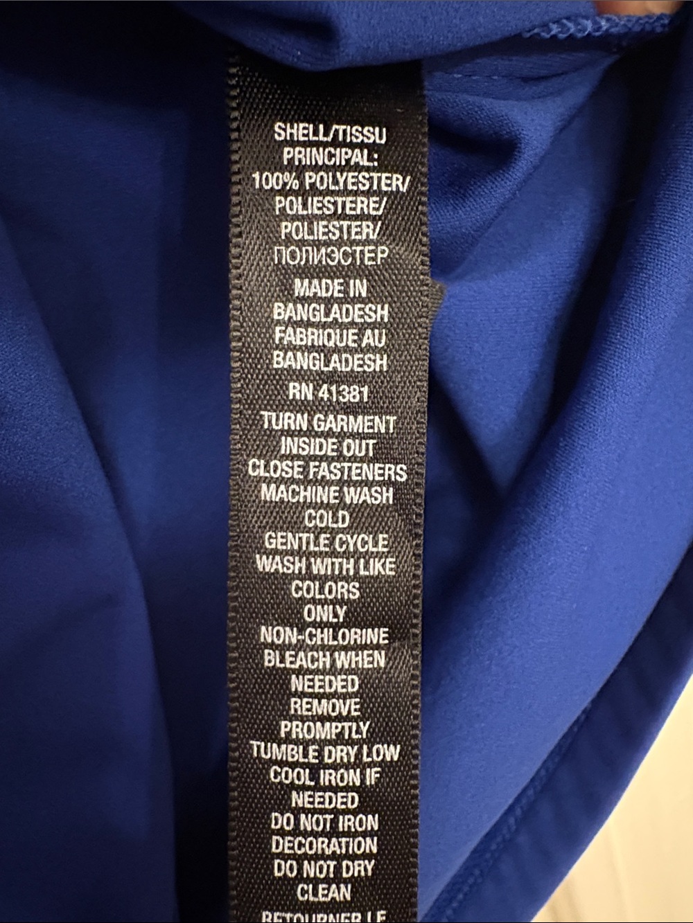 RLX Ralph Lauren Blue Zip Front Vest - Picture 9 of 9